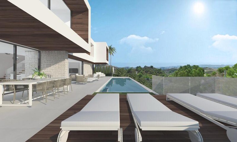 New 4 Bed Detached Villa with Sea Views Accommodation in Mijas